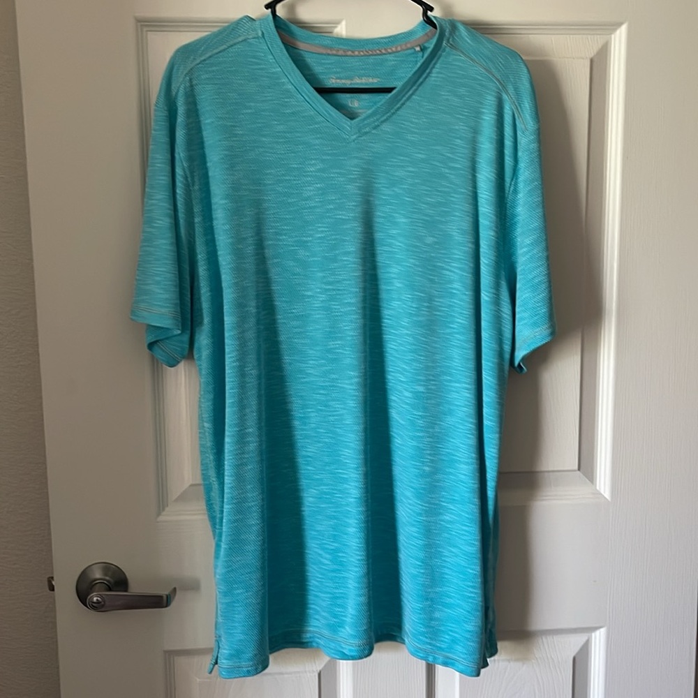 Tommy Bahama Teal V-Neck Shirt